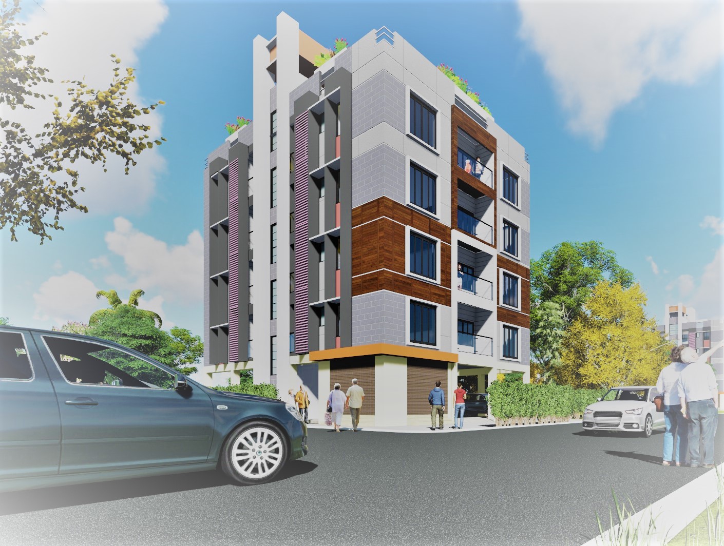 Apartment Buildings at New Town, Kolkata